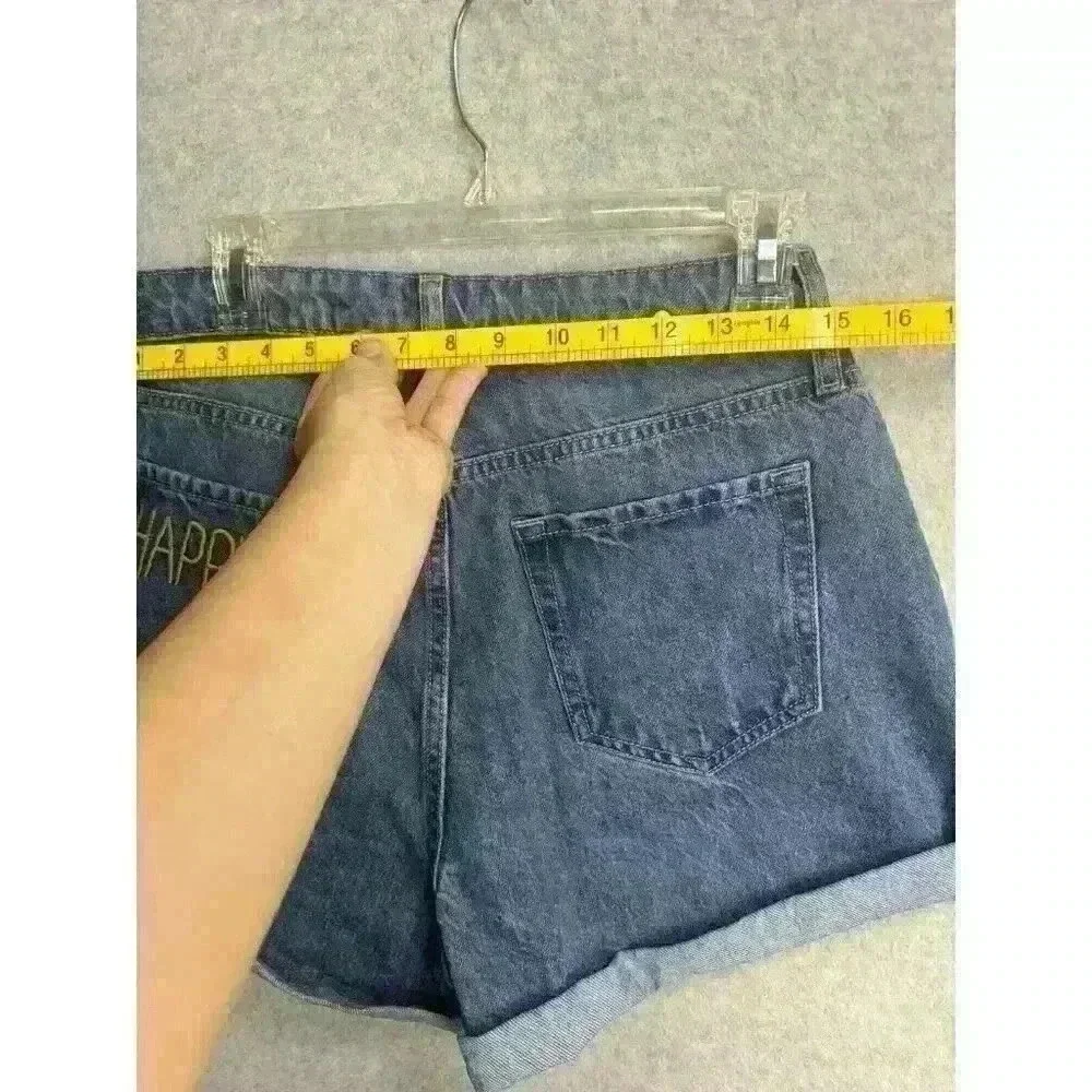 Wild Fable‎ Women's High-Rise Jean Denim Shorts Blue Happy Size 6/28 100% Cotton